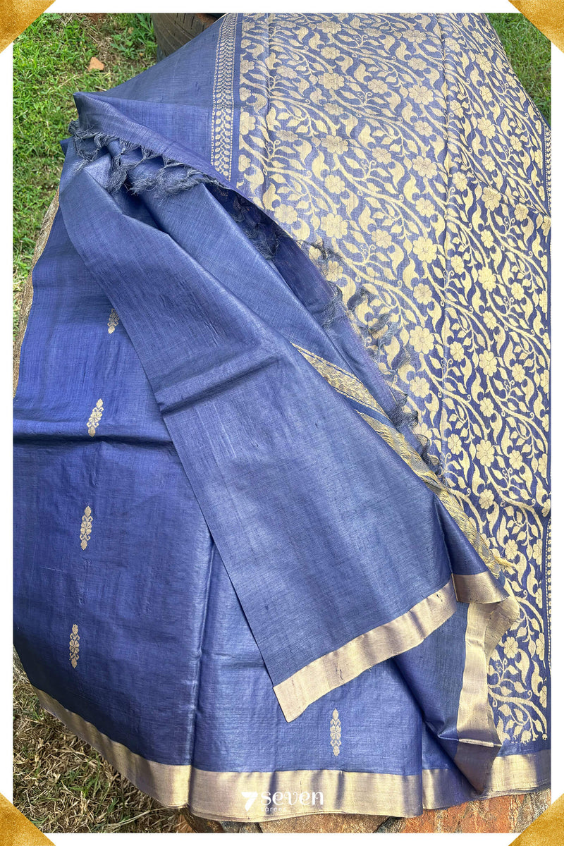 Azalea Chattisgarh Purple Pure Kosa Silk Saree|Silk Mark Certified - Seven Sarees - Saree - Seven Sarees
