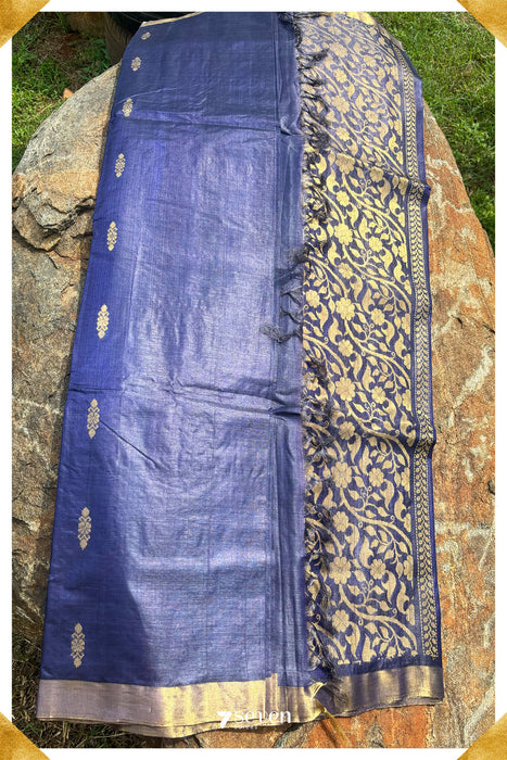 Azalea Chattisgarh Purple Pure Kosa Silk Saree|Silk Mark Certified - Seven Sarees - Saree - Seven Sarees