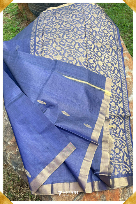 Azalea Chattisgarh Purple Pure Kosa Silk Saree|Silk Mark Certified - Seven Sarees - Saree - Seven Sarees