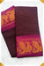 Azhagar Madurai Dark Brown Handmade Pure Cotton Sungudi Checks Saree - Seven Sarees - Saree - Seven Sarees