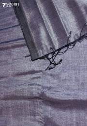 Bhoorami Mangalagiri Handloom Blue Vegan Silk Saree - Seven Sarees - Saree - Seven Sarees