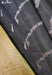 Bloom In Shadow Signature Seven Handloom Black Bangalore Pure Silk Cotton Saree - Seven Sarees - Saree - Seven Sarees