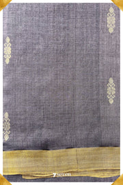 Campanula Chattisgarh Dark Purple Pure Kosa Silk Saree|Silk Mark Certified - Seven Sarees - Saree - Seven Sarees