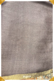 Cassia Chattisgarh Brown Pure Kosa Silk Saree|Silk Mark Certified - Seven Sarees - Saree - Seven Sarees