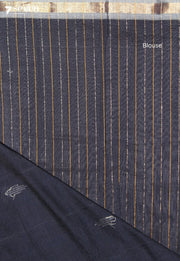 Chandralekha Signature Seven Handloom Grey Bangalore Pure Cotton Saree - view 4