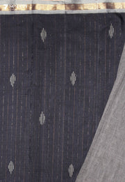 Chandralekha Signature Seven Handloom Grey Bangalore Pure Cotton Saree - view 3