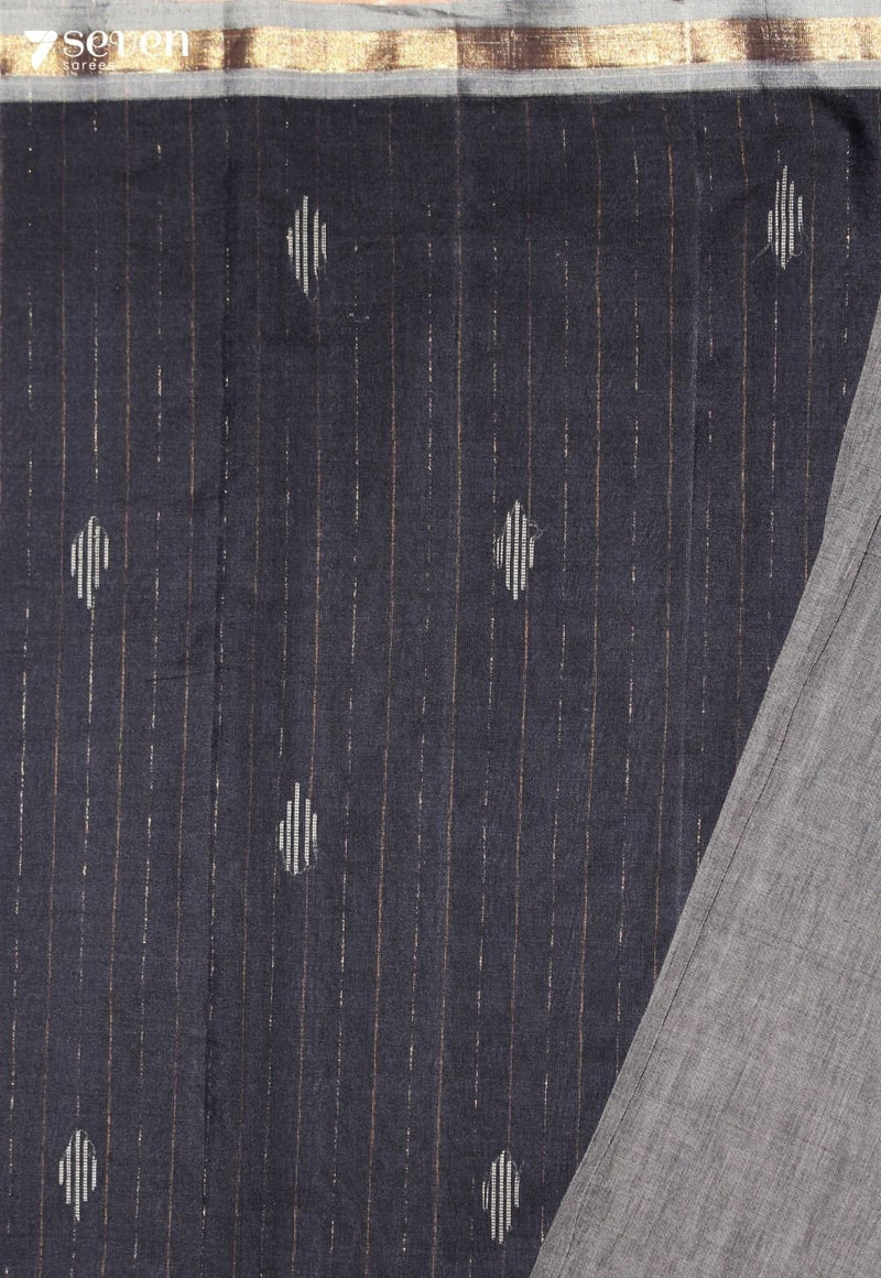 Chandralekha Signature Seven Handloom Grey Bangalore Pure Cotton Saree - view 3