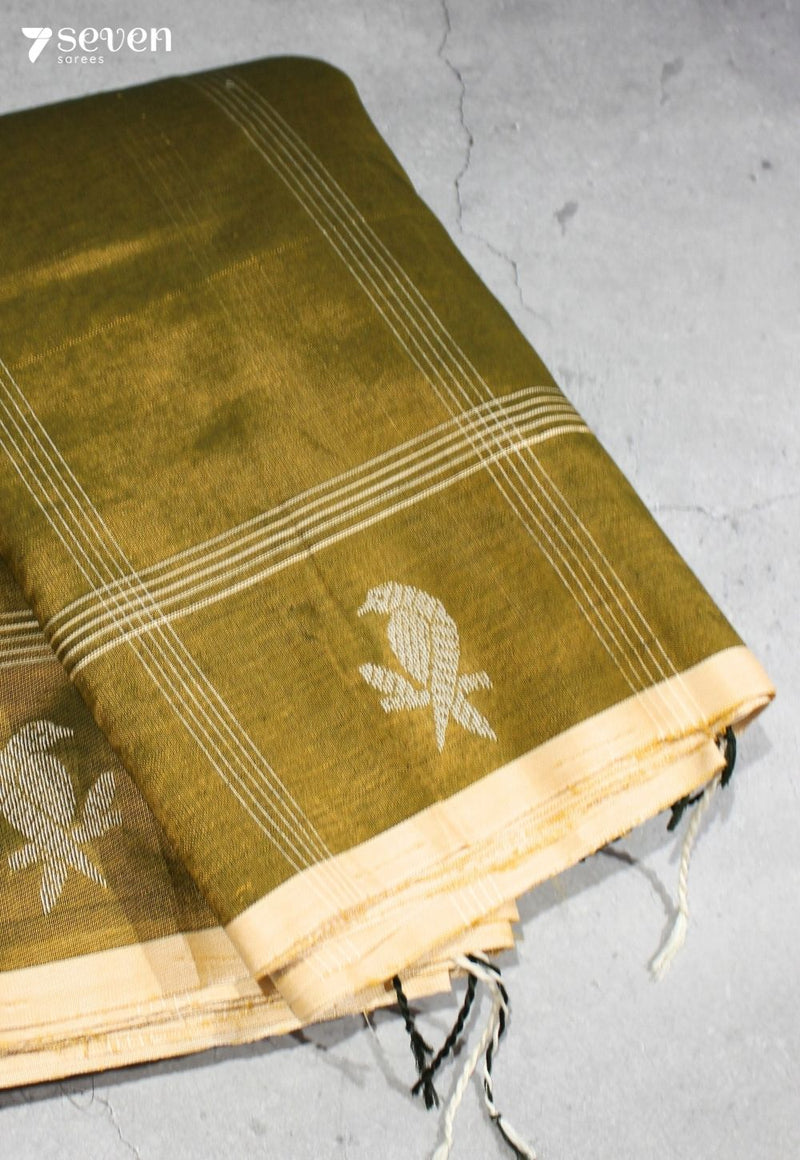 Chandrika Signature Seven Handloom Gold Bangalore Vegan Silk Saree - Seven Sarees - Saree - Seven Sarees