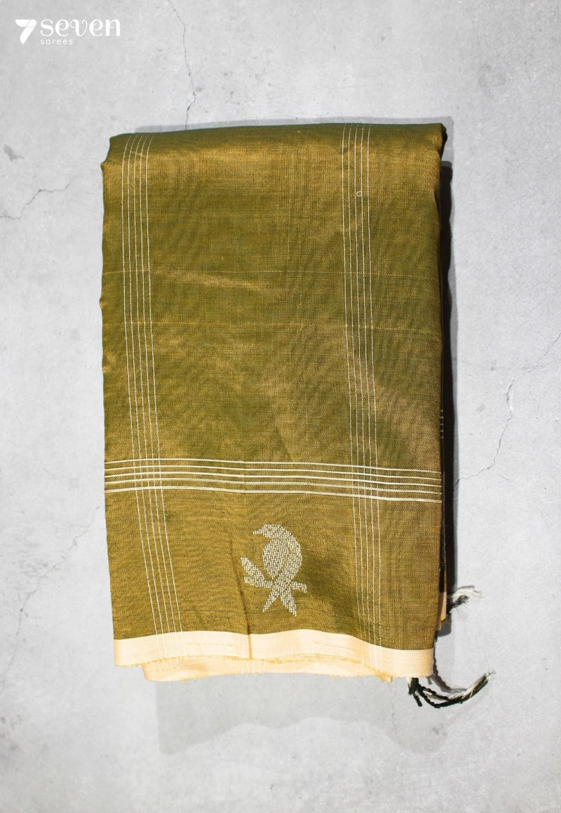 Chandrika Signature Seven Handloom Gold Bangalore Vegan Silk Saree - Seven Sarees - Saree - Seven Sarees