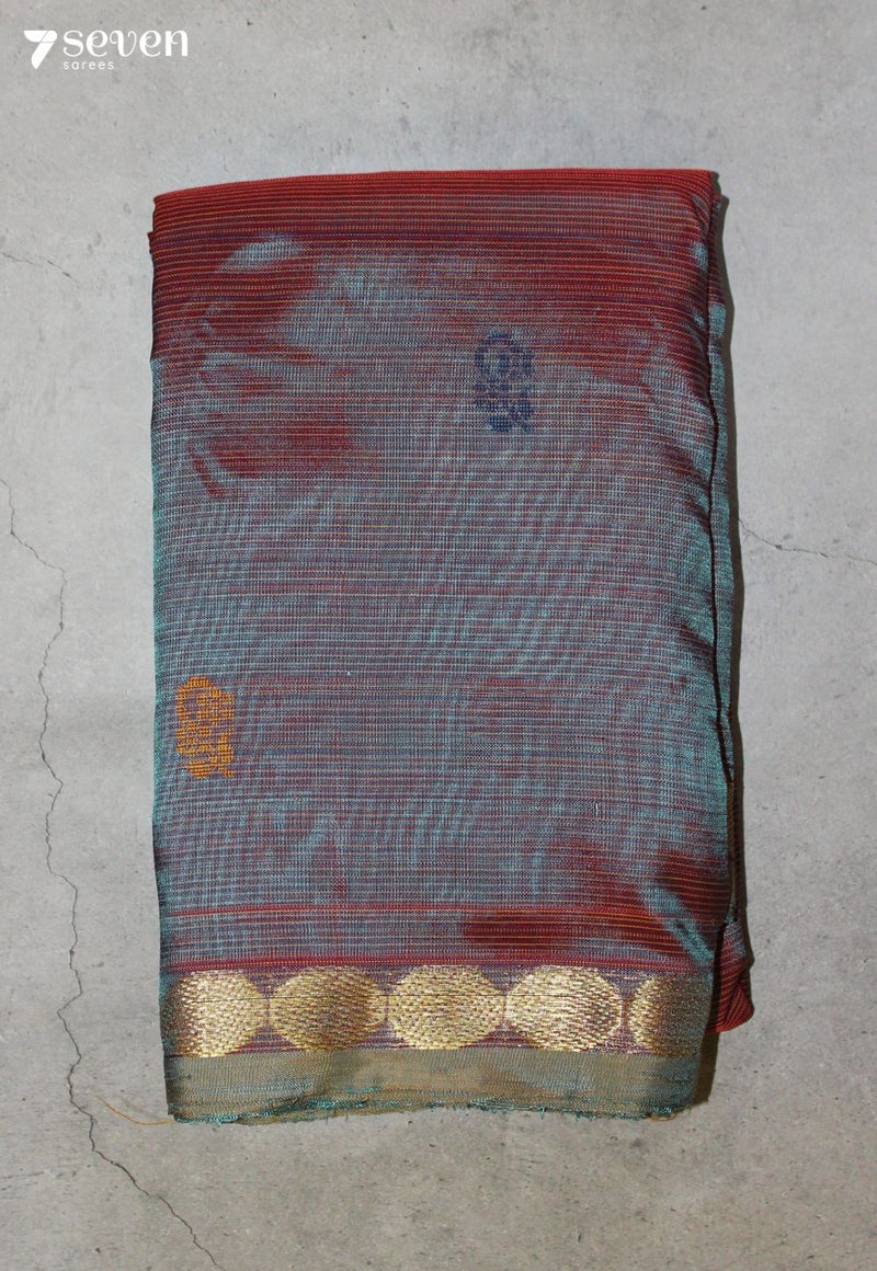 Chiraya Signature Seven Handloom Purple Bangalore Vegan Silk Saree - Seven Sarees - Saree - Seven Sarees