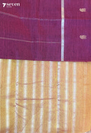 Clove Bani Signature Seven Handloom Red Bangalore Vegan Silk Saree - Seven Sarees - Saree - Seven Sarees