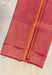 Coral Flower Signature Seven Handloom Red/Orange Bangalore Pure Silk Saree|Silk Mark Certified - Seven Sarees - Saree - Seven Sarees