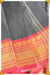 Deenu Madurai Black/Red Pure Cotton Saree - Seven Sarees - Saree - Seven Sarees