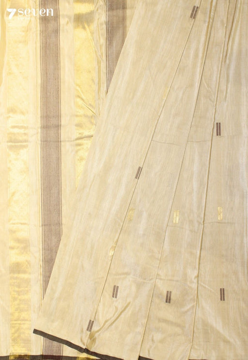 Dhaivol Signature Seven Handloom Gold Bangalore Pure Silk Cotton Saree - Seven Sarees - Saree - Seven Sarees