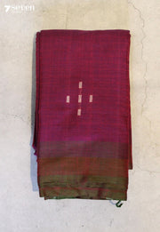 Dhanmika Signature Seven Handloom Pink Bangalore Pure Cotton Saree - Seven Sarees - Saree - Seven Sarees