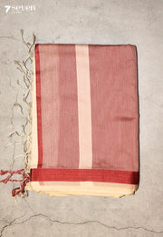 Dheyanvi Maheshwari Handloom Off White Silk Cotton Saree - Seven Sarees - Seven Sarees