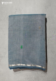 Dhriti Signature Seven Handloom Grey Bangalore Pure Cotton Saree - Seven Sarees - Saree - Seven Sarees