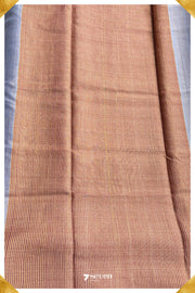 Dianthus Chattisgarh Blue Pure Kosa Silk Saree|Silk Mark Certified - Seven Sarees - Saree - Seven Sarees