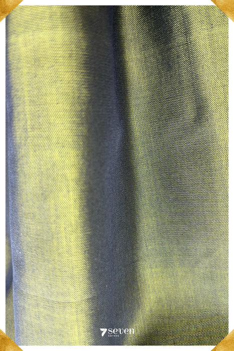 Dundu Mallige Signature Seven Handloom Green Bangalore Silk Cotton Saree - Seven Sarees - Saree - Seven Sarees