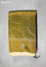 Gajaprabha Signature Seven Handloom Gold Bangalore Vegan Silk Saree - Seven Sarees - Saree - Seven Sarees