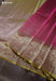 Golden Stairs Signature Seven Handloom Dark Pink Bangalore Pure Silk Saree|Silk Mark Certified - Seven Sarees - Saree - Seven Sarees