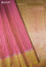 Golden Stairs Signature Seven Handloom Dark Pink Bangalore Pure Silk Saree|Silk Mark Certified - Seven Sarees - Saree - Seven Sarees