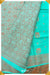 Gomti Benares Turquoise Pure Silk Saree | Silk Mark Certified - Seven Sarees - Saree - Seven Sarees