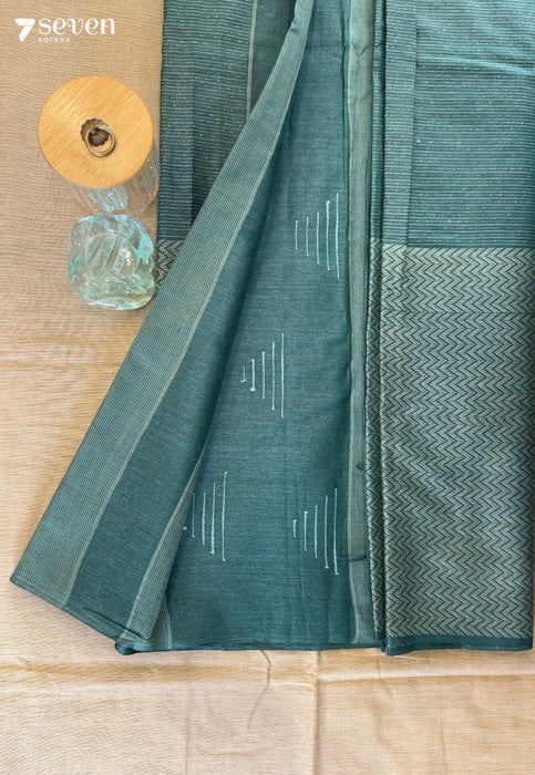 Green Chilly Chattisgarh Green Pure Kosa Silk Saree|Silk Mark Certified - Seven Sarees - Saree - Seven Sarees