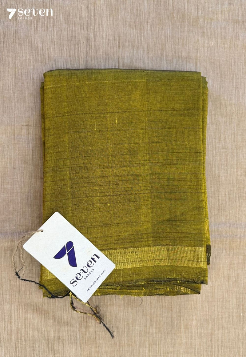 Harishree Signature Seven Handloom Green Bangalore Silk Cotton Saree - Seven Sarees - Saree - Seven Sarees