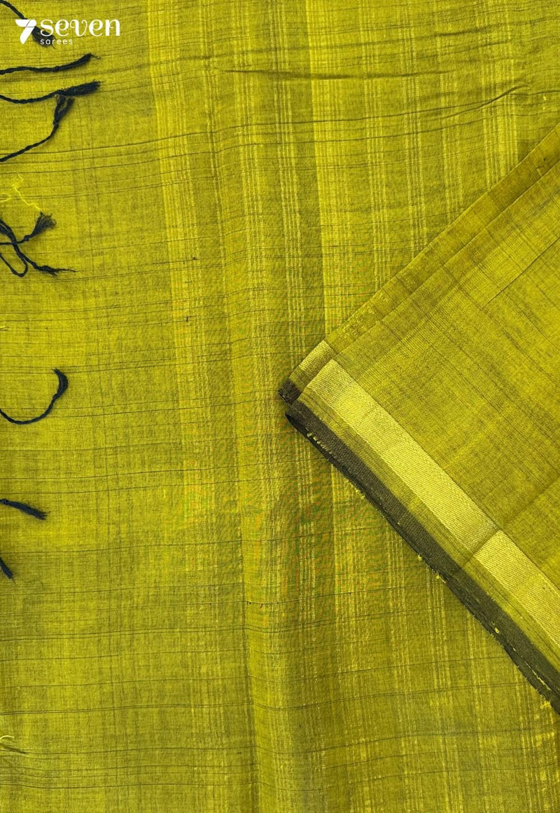Harishree Signature Seven Handloom Green Bangalore Silk Cotton Saree - Seven Sarees - Saree - Seven Sarees