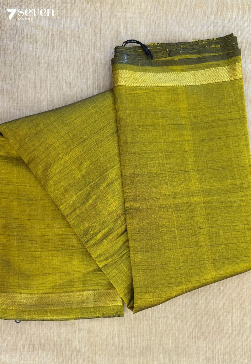 Harishree Signature Seven Handloom Green Bangalore Silk Cotton Saree - Seven Sarees - Saree - Seven Sarees