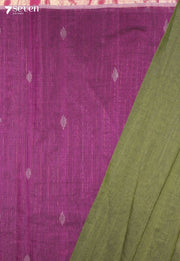 Harshita Signature Seven Handloom Green Bangalore Pure Cotton Saree - view 3