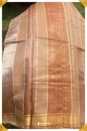 Heather Chattisgarh Brown Pure Kosa Silk Saree|Silk Mark Certified - Seven Sarees - Saree - Seven Sarees