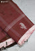 Hemakarnata Signature Seven Handloom Rust Bangalore Vegan Silk Saree - Seven Sarees - Saree - Seven Sarees