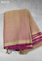 Hemangi Signature Seven Handloom Khakhi Bangalore Pure Cotton Saree - Seven Sarees - Saree - Seven Sarees