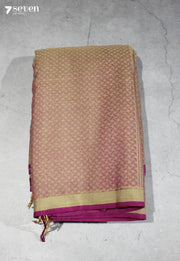 Hemangi Signature Seven Handloom Khakhi Bangalore Pure Cotton Saree - Seven Sarees - Saree - Seven Sarees