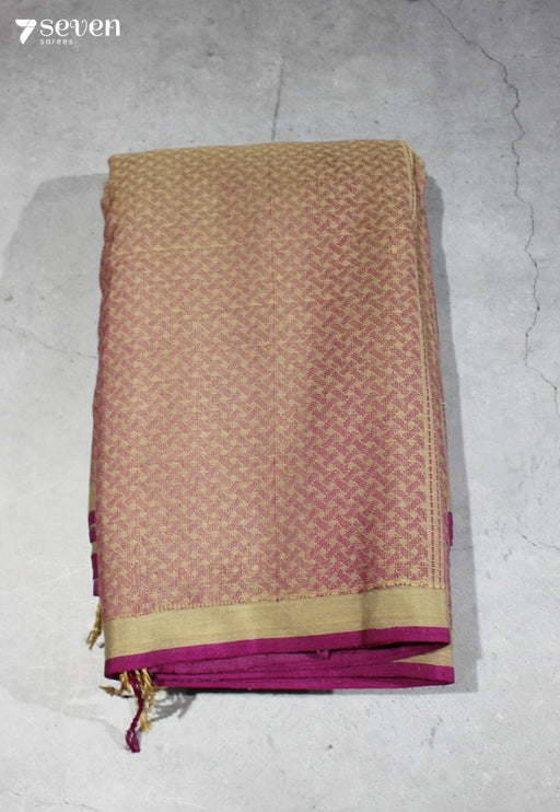 Hemangi Signature Seven Handloom Khakhi Bangalore Pure Cotton Saree - Seven Sarees - Saree - Seven Sarees