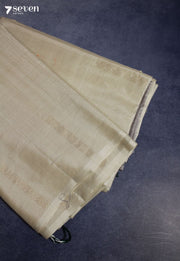 Hemlata Signature Seven Handloom Off - White Bangalore Pure Silk Cotton Saree - Seven Sarees - Saree - Seven Sarees