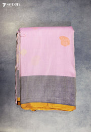 Hridvini Signature Seven Handloom Lavender Bangalore Pure Silk Cotton Saree - Seven Sarees - Saree - Seven Sarees