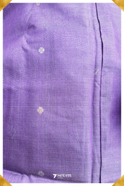 Iris Chattisgarh Purple Pure Kosa Silk Saree|Silk Mark Certified - Seven Sarees - Saree - Seven Sarees