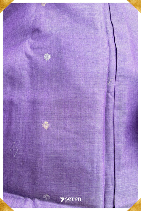 Iris Chattisgarh Purple Pure Kosa Silk Saree|Silk Mark Certified - Seven Sarees - Saree - Seven Sarees