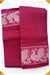 Jigarthanda Madurai Dark Pink Handmade Pure Cotton Sungudi Checks Saree - Seven Sarees - Saree - Seven Sarees