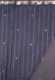 Kairika Signature Seven Handloom Blue Bangalore Pure Cotton Saree - Seven Sarees - Saree - Seven Sarees