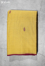 Kalpita Signature Seven Handloom Khakhi Bangalore Pure Cotton Saree - Seven Sarees - Saree - Seven Sarees