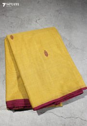 Kalpita Signature Seven Handloom Khakhi Bangalore Pure Cotton Saree - Seven Sarees - Saree - Seven Sarees