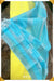 Kamalaathe Signature Seven Handloom Yellow/Blue Bangalore Pure Silk Saree|Silk Mark Certified - Seven Sarees - Saree - Seven Sarees