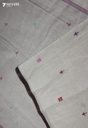 Kamalata Signature Seven Handloom Blue - White Bangalore Pure Cotton Saree - Seven Sarees - Saree - Seven Sarees