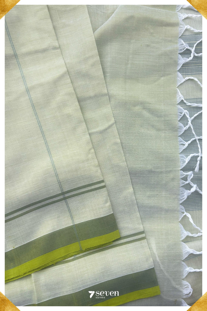 Kannamma Signature Seven Handloom Green Bangalore Vegan Silk Saree - Seven Sarees - Saree - Seven Sarees
