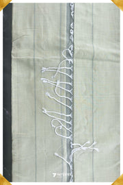 Kannamma Signature Seven Handloom Green Bangalore Vegan Silk Saree - Seven Sarees - Saree - Seven Sarees