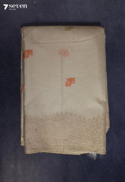 Keshini Signature Seven Handloom Off - White Bangalore Pure Silk Cotton Saree - Seven Sarees - Saree - Seven Sarees